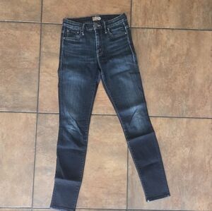 Mother The High Waisted Looker Jeans in Coffee, Tea or Me? Lyocell Blend size 25